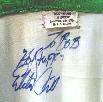 Eddie's autograph on robe (credit: Bob Collins)