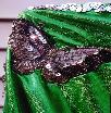 Sequined butterfly on robe (credit: Bob Collins)